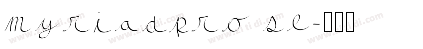 myriadpro se字体转换